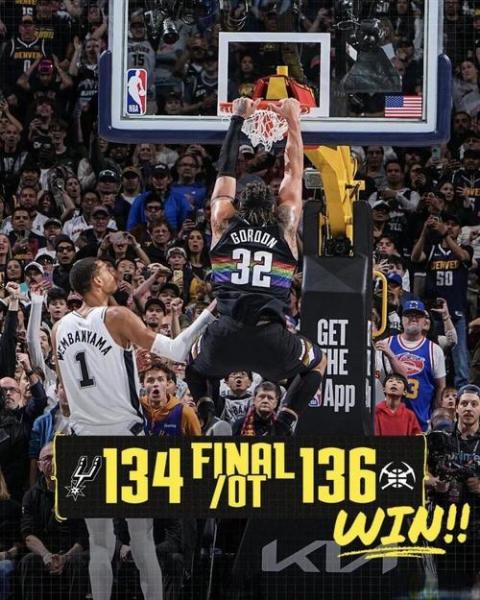 约基奇40分拆穿马刺11连胜，赛后一句话把文班亚马捧上神坛